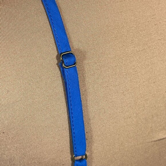 New A loves A Blue V-Neck Sleeveless Tiered Cami Top Size S Small - Picture 6 of 10